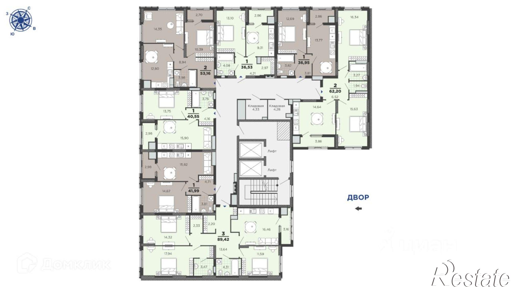 Купить квартиру за 14 713 400 рублей на улица Островского, 122 к1
