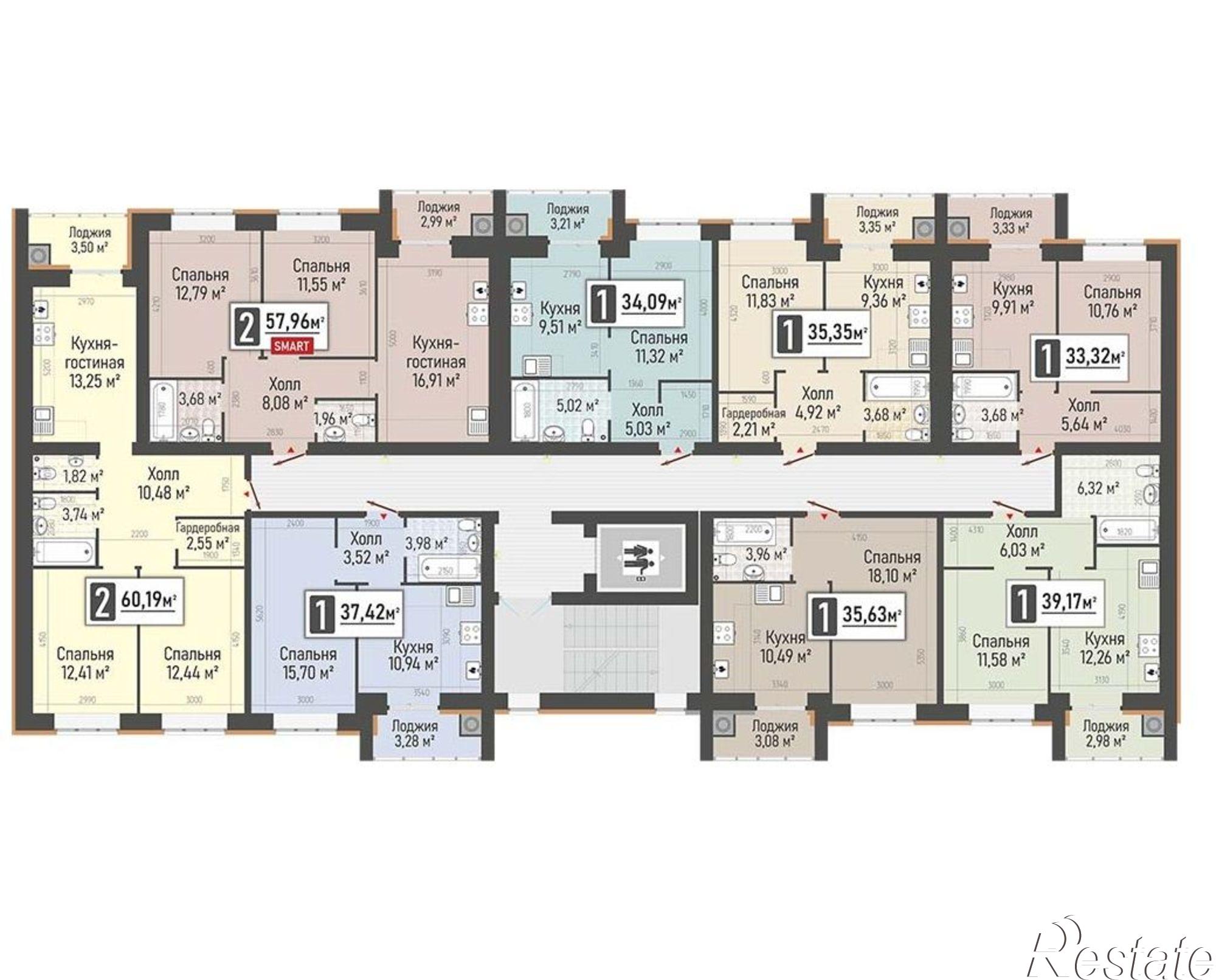 Купить квартиру за 6 042 290 рублей на Перспективная улица, 2А