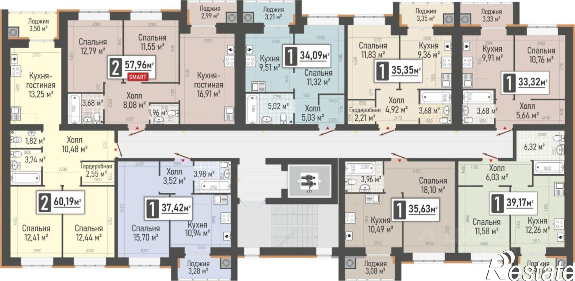 Купить квартиру за 6 042 290 рублей на Перспективная улица, 2А