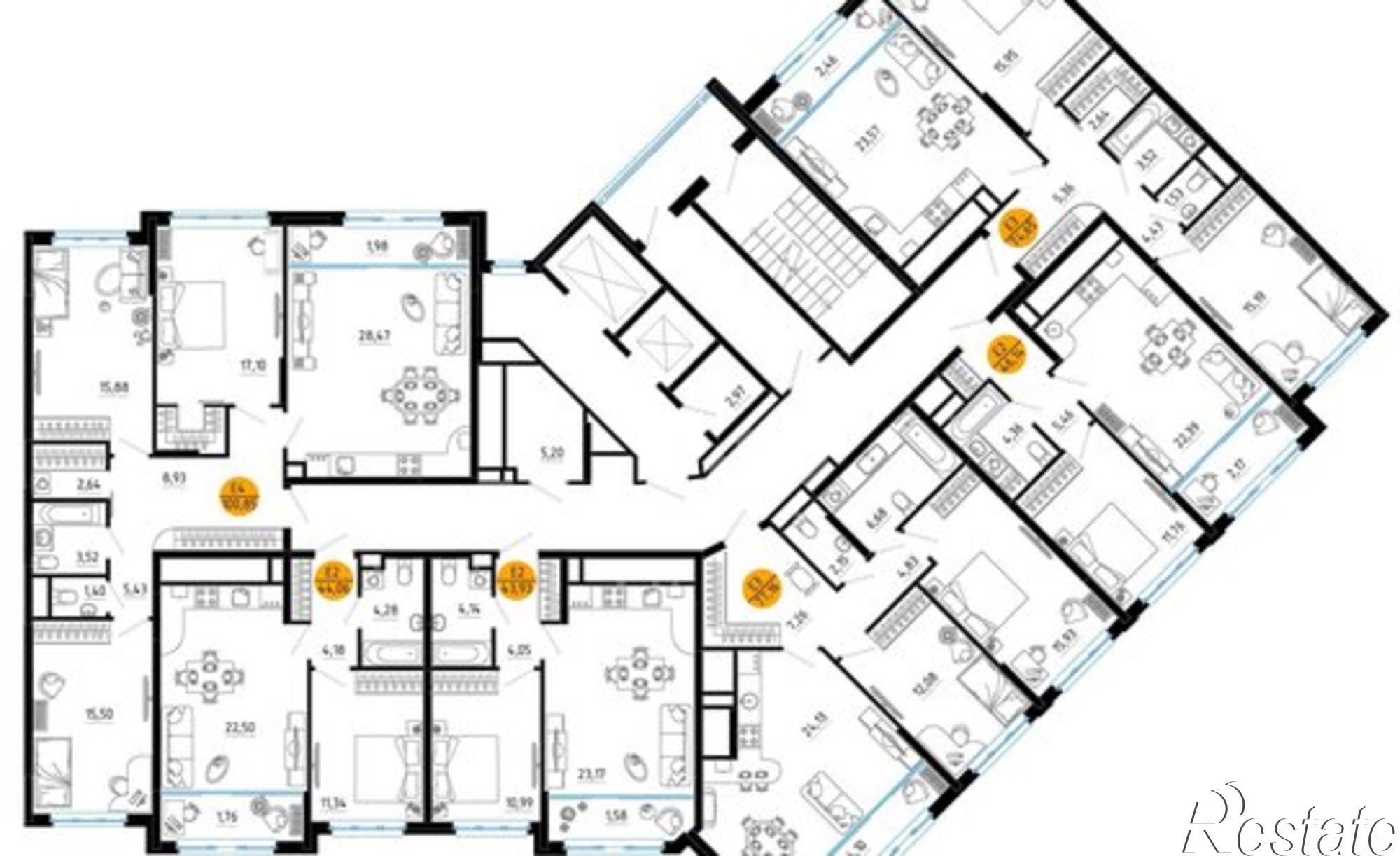 Купить квартиру за 5 753 510 рублей на улица Земнухова, 1