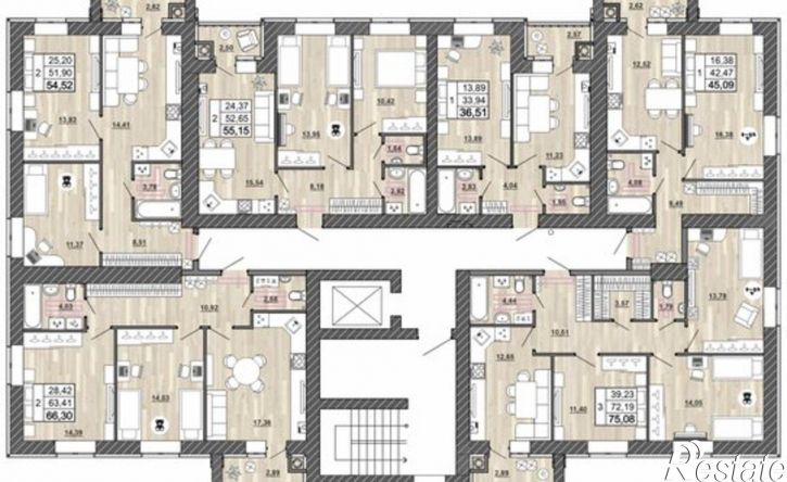 2-комн квартира в новом доме Крымская улица, 1А,  д. 1А