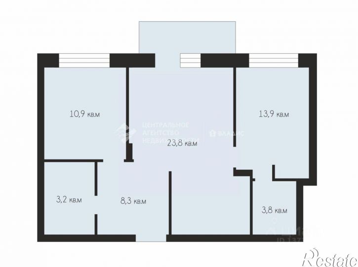 2-комн квартира Рязань, Быстрецкая улица, 10к1