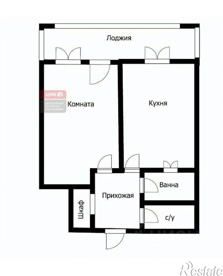 1-комн квартира Рязань г., Московский, Крупской ул.
