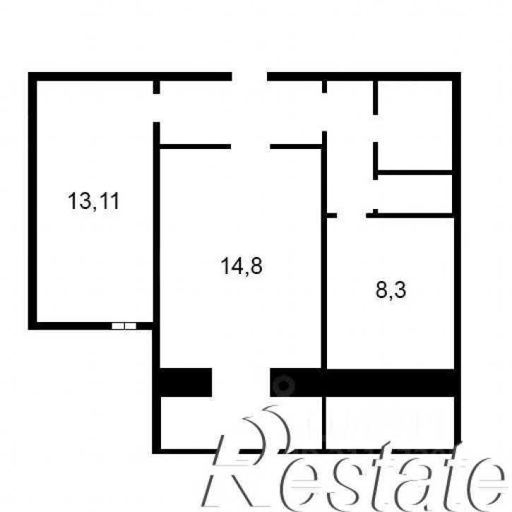 2-комн квартира улица Новосёлов, 54,  д. 54